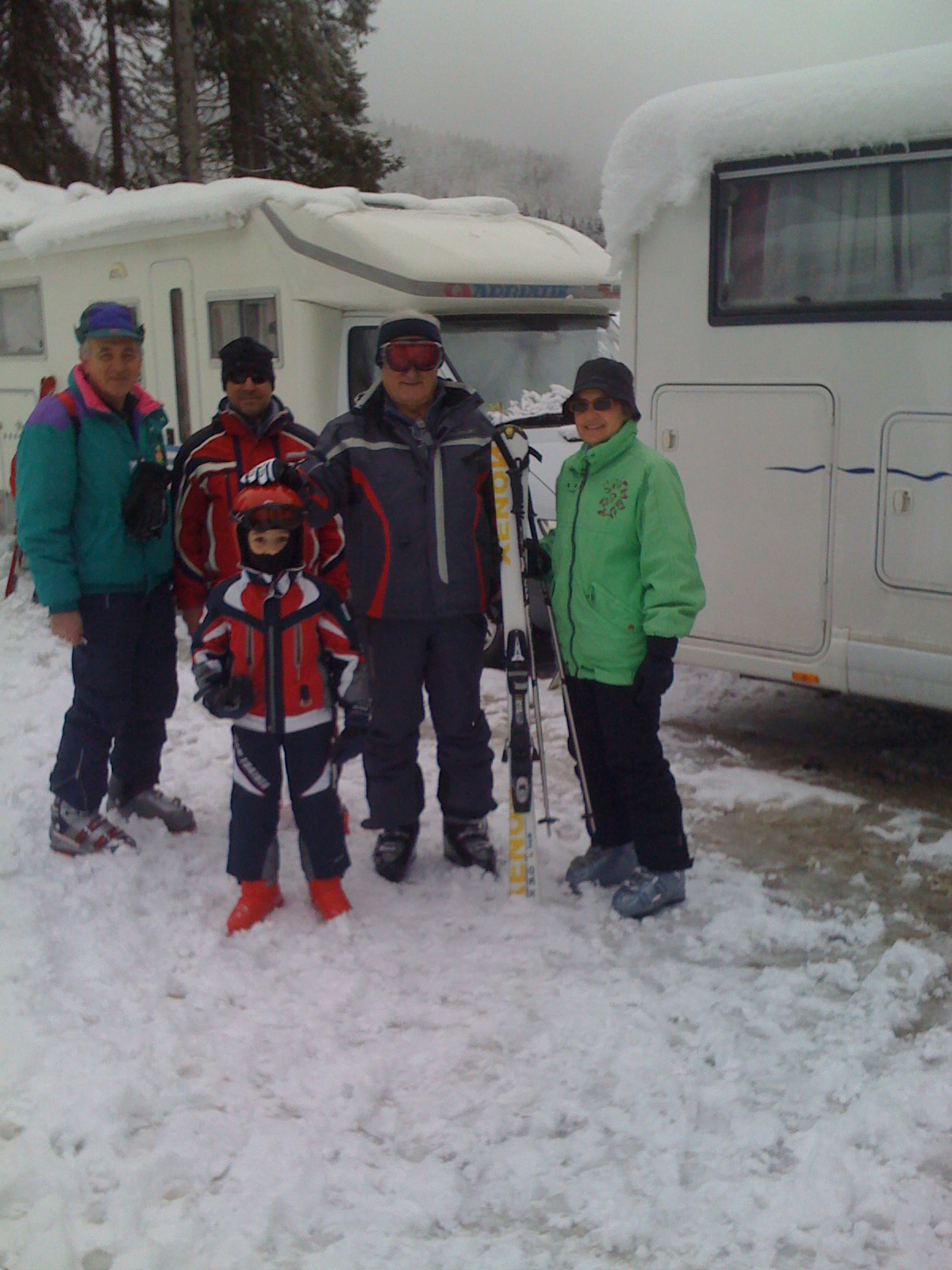 Venerdì 6 marzo. Ma nonostante tutto siamo già pronti per una giornata sugli sci.