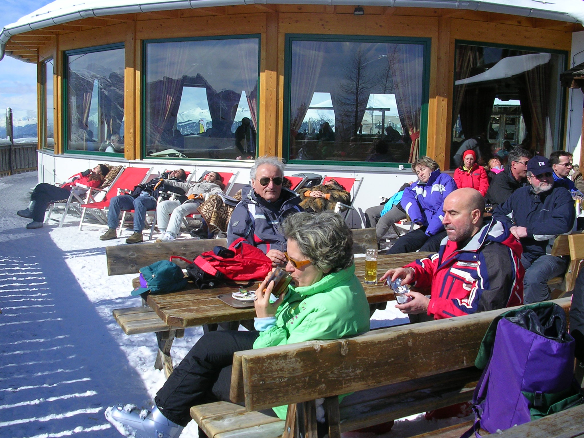 Sabato 7 marzo. Un pò di relax dopo lo sci.